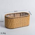 BESTONZON Woven Planter Basket Rustic Style Handwoven Plant Pot Planter Basket Modern Woven Basket