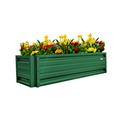 2 x 6 Rectangular Metal Planter Box Durable Raised Garden Bed in Galvalume Steel 24 x 72 With 18 Inch High Walls (Emerald Green)