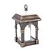 HOMEMAXS Waterproof LED Solar Garden Light Vintage Flameless Solar Candle Light Hanging Solar Lantern Outdoor Lighting Decor(Bronze)