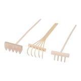 HOMEMAXS 3 Pcs Mini Rakes Tool For Zen Garden Sand Bamboo Tabletop Meditation Feng Shui Decor For Home Office