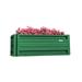 2 x 4 Rectangular Metal Planter Box Durable Raised Garden Bed in Galvalume Steel 24 x 48 With 18 Inch High Walls (Emerald Green)