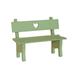 HOMEMAXS Decorative Mini Wooden Garden Bench Porch Chair Miniature Landscape Ornament for Photo Booth Props Home Decoration (Green)