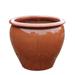 Copper Fish Bowl Planter - Contemporary Ceramic Decor for Home and Garden - Indoor/Outdoor Use