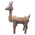 TOYMYTOY Creative Wooden Flower Box Deer Shaped Flower Pot Succulent Plant Container Mini Plant Holder for Home