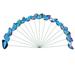 24pcs Simulation Sticks Artificial Butterflies Stakes DIY Ornament Plant Decor for Garden Patio Lawn Flowerpot (Blue)