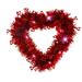 Ongmies Room Decor Clearance Gifts Wreath Heart Shaped Wreath for Front Door Heart Shaped Wreath Decorations Ornaments Love Heart Shaped Hanging Garland Wedding Party Decor Red3