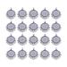 Hemoton 100PCS 25mm Time Gemstone Pendant Alloy Round Bottom Pendant lloy Round Pendant Trays Charms DIY Jewelry Making Accessories Ancient Silver
