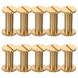 10pcs Locking Screws Belt Photo Album Threaded Screws Binding Screws Leather Screws