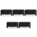 HOMEMAXS 5Pcs Outdoor Solar Step Lights Waterproof Deck Lights Plastic Solar Lights for Garden