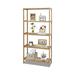 HYYYYH 5-Tier Storage Shelving Rack Utility Shelf Multifunctional Bamboo Rack for Bathroom Kitchen Living Room