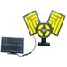 TERGAYEE Solar Motion Sensor Light Outdoor Adjustable Solar Panel Wired Solar Powered Security Flood Lights Waterproof Solar Lights Outdoor for Garden Patio Yard