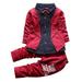 Pimfylm Unisex Baby Outfit Bundle Mix Match baby-boys Toddler 2-piece Long Sleeve Set Boys Clothing Sets Red 100