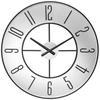 Infinity Instruments Metropolitan Metal 19.75 Indoor Wall Clock with Open Face & Quartz Movement for Accurate Timekeeping Silver