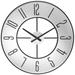 Infinity Instruments Metropolitan Metal 19.75 Indoor Wall Clock with Open Face & Quartz Movement for Accurate Timekeeping Silver