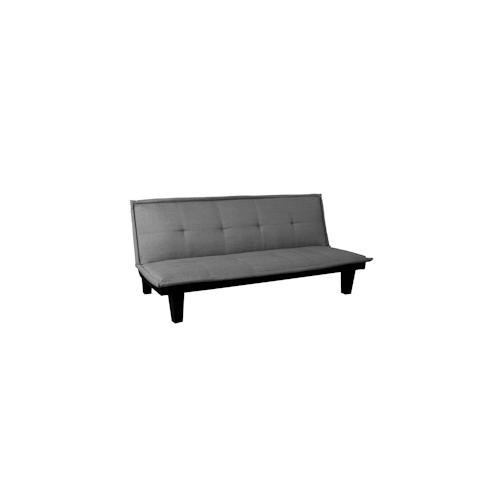 3er-Sofa HWC-C87, Couch Schlafsofa Gästebett Bettsofa Klappsofa, Schlaffunktion 170x100cm ~ Textil, dunkelgrau