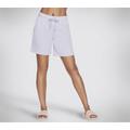 Skechers Women's SKECH-SWEATS 5 Inch Short in Lavender/Light Pink, Size Large | Cotton/Polyester