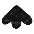 Skechers Men's 3 Pack Mesh Liner Socks in Black, Size Large