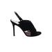 Kate Spade New York Heels: Slingback Stilleto Cocktail Party Black Print Shoes - Women's Size 8 - Open Toe