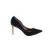 BCBGeneration Heels: Pumps Stilleto Cocktail Party Blue Print Shoes - Women's Size 7 - Pointed Toe