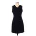 Gap Casual Dress - Sheath V Neck Sleeveless: Black Print Dresses - Women's Size 2