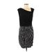 BCBGeneration Cocktail Dress - Sheath: Black Marled Dresses - Women's Size Medium