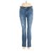 Kenneth Cole REACTION Jeggings - Low Rise Skinny Leg Boyfriend: Blue Bottoms - Women's Size 2 - Sandwash