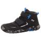 Barfußschuh SUPERFIT "TRACE WMS: Mittel" Gr. 33, schwarz (schwarz, blau) Kinder Schuhe Stiefel Boots