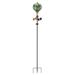 Regal Art & Gift Weather Resistant Metal Abstract & Geometric Rotator - Solar Powered Metal in Green | 62 H x 8 W x 8 D in | Wayfair 13524