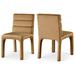 Meridian Furniture USA Kai Tufted Velvet Side Chair Upholstered/Velvet in Orange | 34 H x 19 W x 23 D in | Wayfair 891Saddle-C