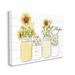 Stupell Industries Hope Script Sunflower Jars Rustic Country Flowers by Kim Allen - Wrapped Canvas Print Metal | 30 H x 40 W x 1.5 D in | Wayfair