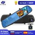 E-ACE A08 voiture dvr Dash Cam 4.3 pouces Full HD 1080P Rétroviseur Enregistreur Vidéo Numérique