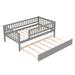 Red Barrel Studio® Lillye Daybed Wood in Gray | 28.3 H x 57 W x 79.5 D in | Wayfair 5DEBD93C0BF646F39A98334B131E0654