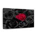 Everly Quinn Gothic Roses Red Rose Pop On Canvas Print Canvas in White | 24 H x 36 W x 1.25 D in | Wayfair 3543B0FAB4244EB194CF68E8E90C35BD
