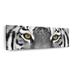 Hokku Designs White Tiger Eyes On Canvas Print Canvas in Black | 15 H x 45 W x 1.25 D in | Wayfair CA96F6ECDFC649199D2C8FD7F55FB959