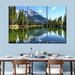 Loon Peak® Banff National Park On Canvas 3 Pieces Set Canvas in Gray/White | 36 H x 57 W x 1.25 D in | Wayfair DEECEDF43EBC4E6DA5E2386EB14A33EA