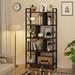 17 Stories Sabena Corner Bookcase Wood in Black | 61 H x 29.1 W x 11.8 D in | Wayfair 519CBA2473244DA9A4217E0B19F7CF22