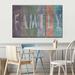 Rosalind Wheeler Family Typography II Multi Piece Canvas Print On Canvas 3 Pieces Set Canvas in Black | 45 H x 28 W x 1.25 D in | Wayfair