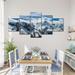 Loon Peak® Snow Mountain Peaks Wall Art Multi Piece Canvas Print On Canvas 5 Pieces Set Canvas in White | 68 H x 30 W x 1.25 D in | Wayfair