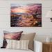 Latitude Run® Pink & Blue Cherry Blossom III - Unframed Print on Metal in Brown/Pink/Red | 16 H x 32 W x 1 D in | Wayfair