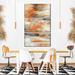 17 Stories Golden Dust II - 3 Piece Wrapped Canvas Multi-Piece Image Canvas in Orange | 14 H x 23 W x 1 D in | Wayfair