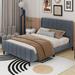 George Oliver Kadasha Panel Storage Bed Upholstered/Velvet in Gray | 44.1 H x 57.5 W x 83.5 D in | Wayfair 2AB17E9BAB80427297976806A61F63E3