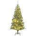 The Holiday Aisle® 6.9' Lighted Artificial Christmas Tree in Green/White | 17.7 D in | Wayfair BD2609EF62644DD8ADC8A74E039845D7