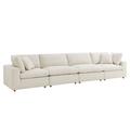 Commix Down Filled Overstuffed 4 Piece Sectional Sofa Set - East End Imports EEI-3357-LBG