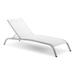 Savannah Mesh Chaise Outdoor Patio Aluminum Lounge Chair - East End Imports EEI-3721-WHI