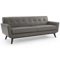 Engage Top-Grain Leather Living Room Lounge Sofa - East End Imports EEI-3733-GRY