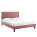 Peyton Performance Velvet Full Platform Bed - East End Imports MOD-6870-DUS