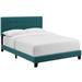 Amira Twin Upholstered Fabric Bed - East End Imports MOD-5999-TEA