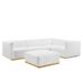 Conjure Channel Tufted Performance Velvet 5-Piece Sectional - East End Imports EEI-5853-GLD-WHI