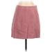 Free People Casual Skirt: Pink Solid Bottoms - Women's Size 4