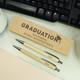 Personalised Graduation Wooden Pen and Pencil Set with Custom Engraving - Perfect for Graduates and Stationery Lovers